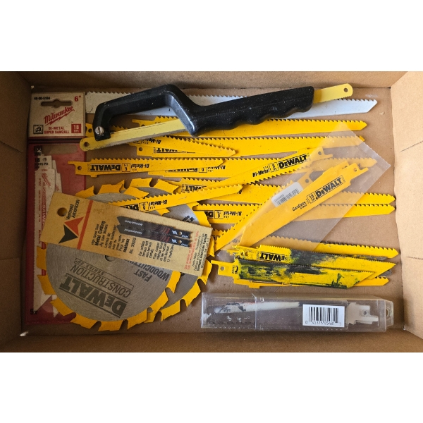 ASSORT. BRAND NAMED SAW BLADES