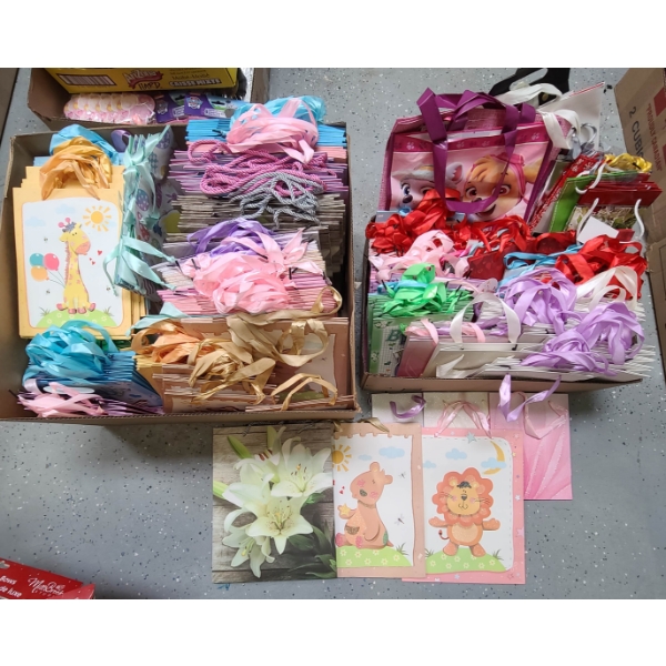 NEW GIFT BAGS - ASST. SIZE & DESIGNS