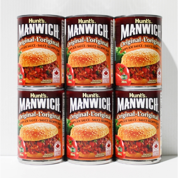 6 X 398ML HUNT'S MANWICH SLOPPY JOE SAUCE