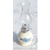Image 1 : COAL OIL LAMP W/ BLUE GLOWER DECO