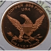 Image 1 : US 1 OZ. .999 FINE COPPER COIN