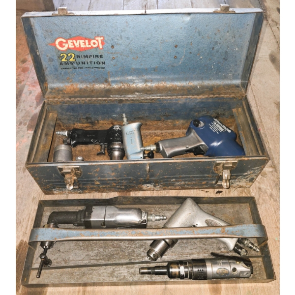 TOOL BOX W/ PNEUMATIC TOOLS