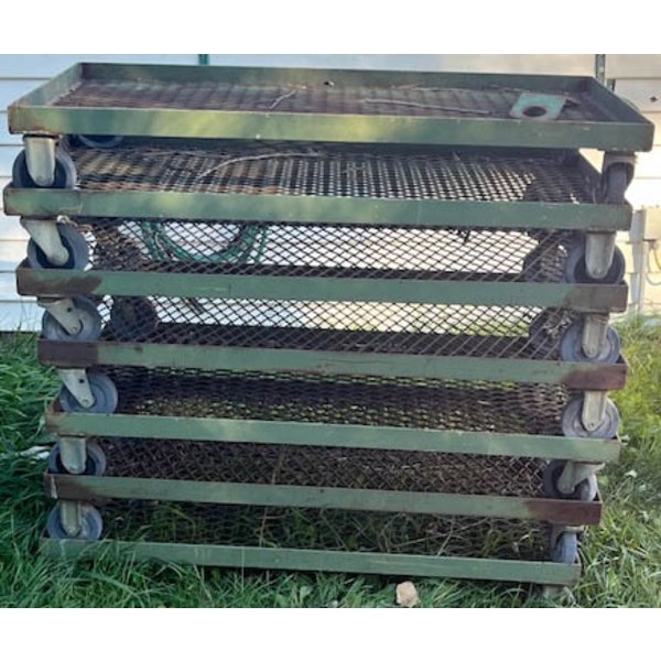 7 METAL TROLLY CARTS 4 FT X 2 FT