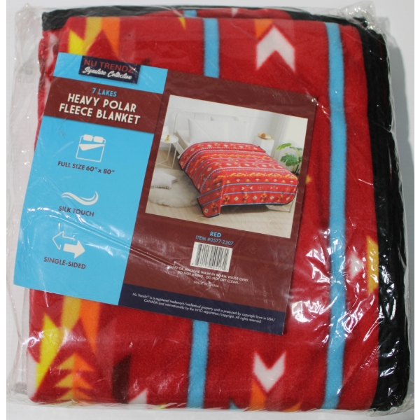 NEW NU TRENDZ 7 LAKES FLEECE BLANKET 
