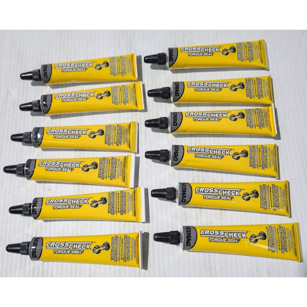 12 X 1 OUNCE DYKEM CROSS CHECK LOCK TIGHT TORQUE SEAL - YELLOW