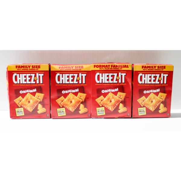4 X 352G CHEEZ-IT ORIGINAL BAKED SNACK CRACKERS
