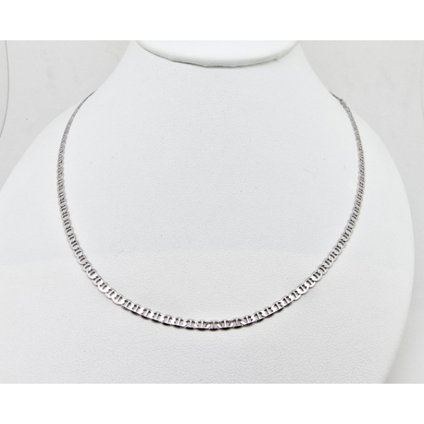 14K WHITE GOLD 22" NECKLACE