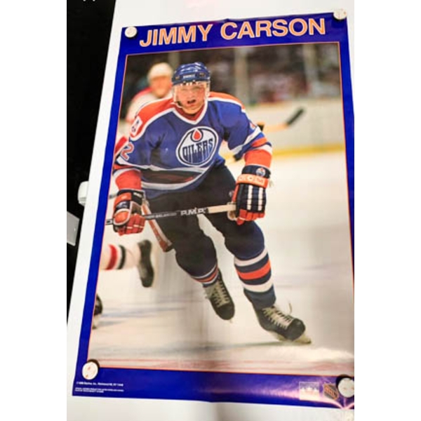 EDMONTON OILERS JIMMY CARSON WALL POSTER