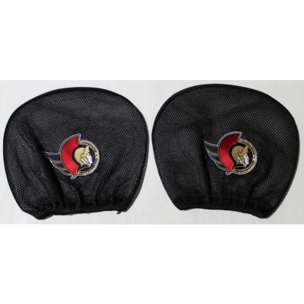 2 FANMATS NHL LICENSED HEADREST COVERS - OTTAWA SENATORS