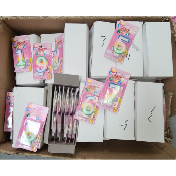 100+ X 3" NEW BIRTHDAY CANDLES
