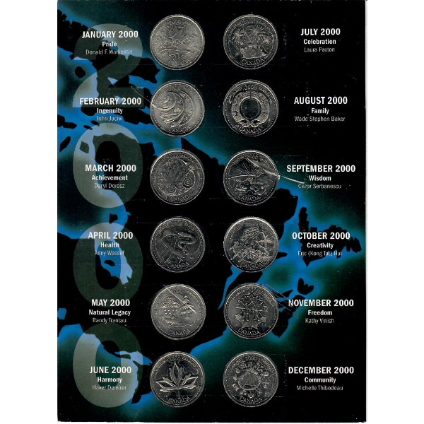 CANADA YR 2000 MILLENIUM COIN SET