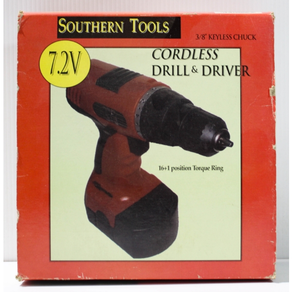 NEW SOUTHERN TOOLS 7.2V CORDLESS DRILL & DRIVER