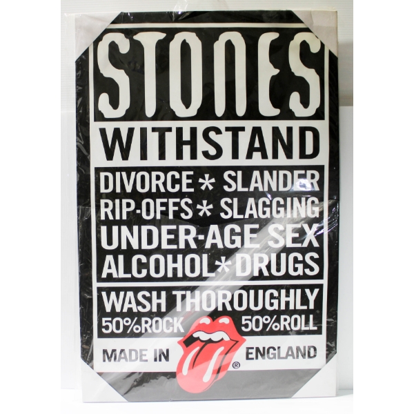 ROLLING STONES WALL ART - SIZE: 24" X 35"