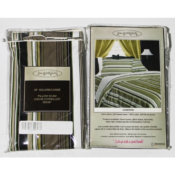 TWO NEW CAMERON 26" SQ PILLOW SHAMS