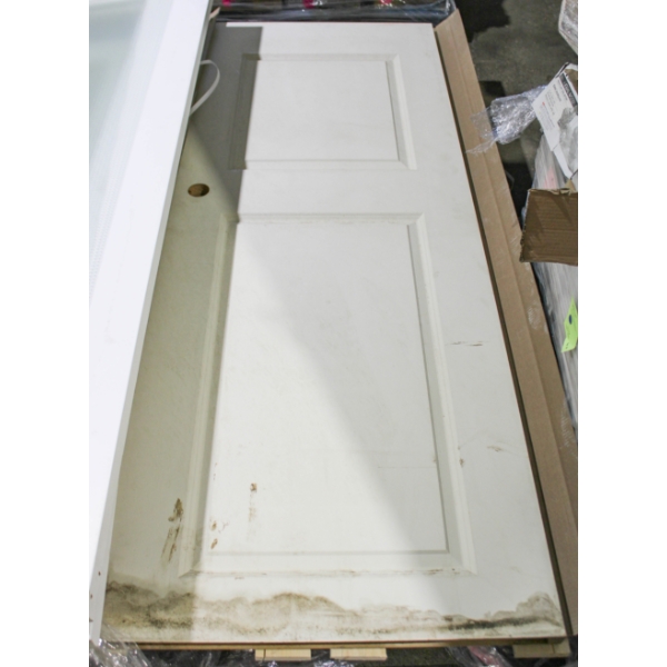 4 UNPAINTED FRENCH AND REGULAR INTERIOR DOORS