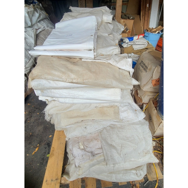 USED WHITE COMMERCIAL CARNIVAL TENTS 