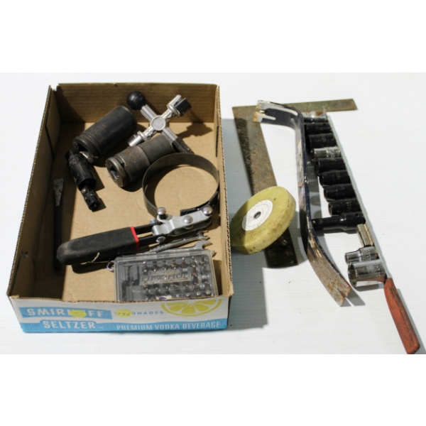 MECHANIC TOOLS - SOCKETS - OIL FILTER WRENCH ETC.