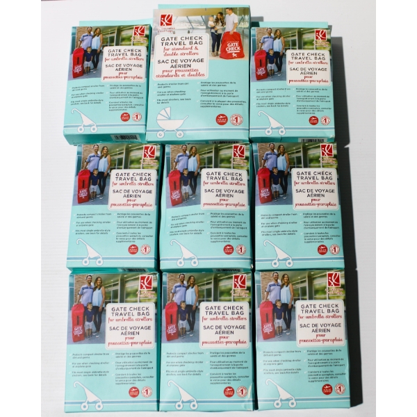 9 GATE CHECK TRAVEL BAGS **GREAT FOR STORAGE BAGS**