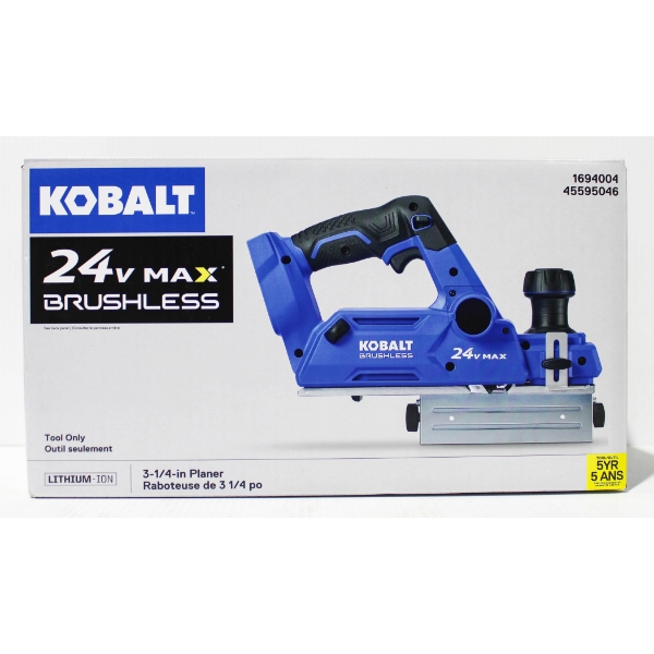 NEW 24V KOBALT BRUSHLESS CORDLESS 3 1/4" PLANER
