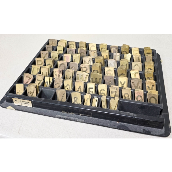 DOUBLE LINE CENTURY BLOCK LETTERS AND NUMBERS 