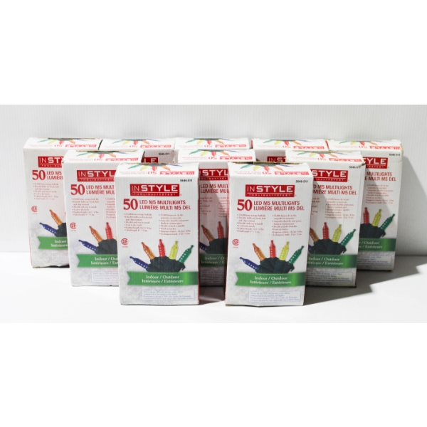 10 X 50 LED M5 NEW MULTICOLOR HOLIDAY STRING LIGHTS