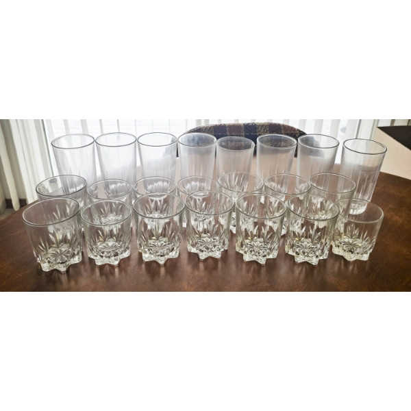 ASSORT. DRINKING GLASSES