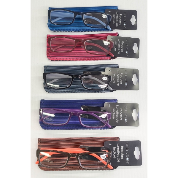 5 MAGNIFYING READING GLASSES 1.00