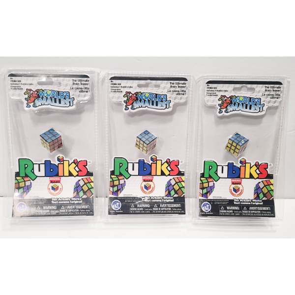 3 NEW WORLD'S SMALLEST RUBIK'S CUBES