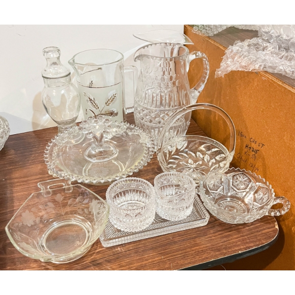 ASST. CRYSTAL DISHWARE