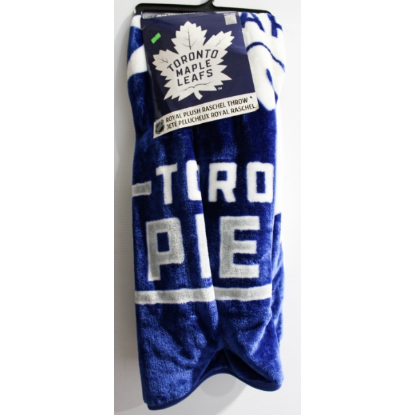 NEW TORONTO MAPLE LEAFS NHL ROYAL PLUSH THROW BLANKET 