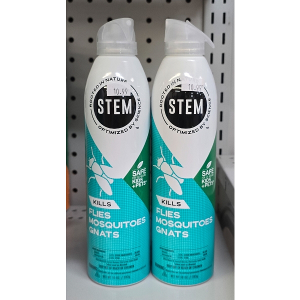 2 CANS STEM SMALL BUG KILLER 