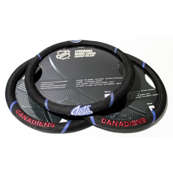 3 NEW NHL FANMATS STEERING COVERS - CANADIENS ETC.