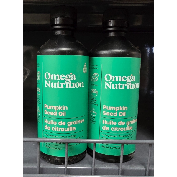 2 OMEGA NUTRITION PUMPKIN SEED OIL 355ML PER