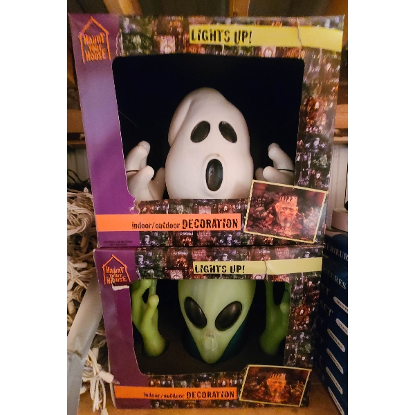 NEW LIGHT UP INDOOR / OUTDOOR HALLOWEEN DECORATIONS