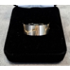 NEW 2 TONE TITANIUM MEN'S RING - SIZE 10