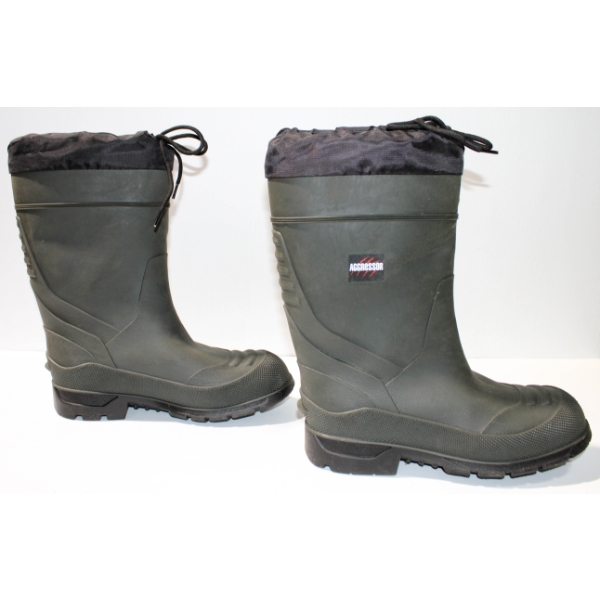 AGGRESSOR MEN'S INSULATED RUBBER BOOT W/ LINER - SIZE 12