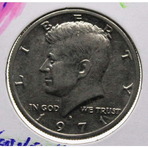 1971 LIBERTY USA KENNEDY HALF DOLLAR