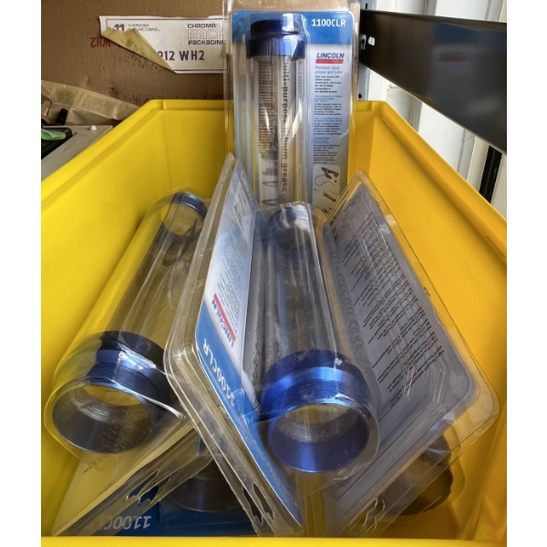 5 LINCOLN PREMIUM CLEAR GUN TUBES