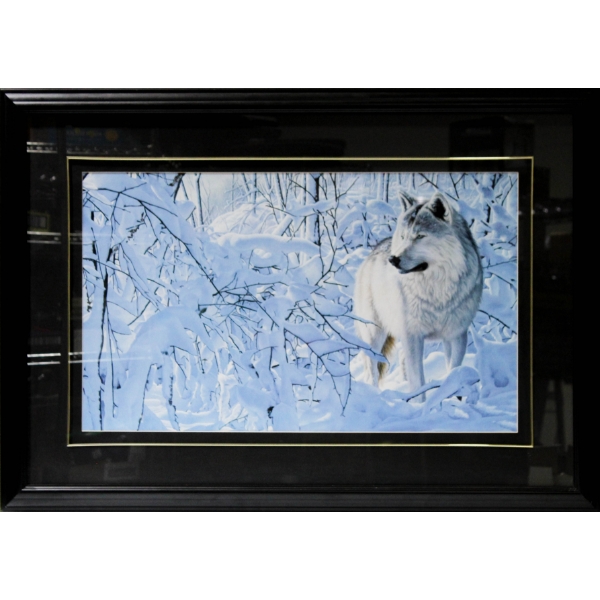 ARCTIC WOLF ERIC BJORIN FRAMED PRINT