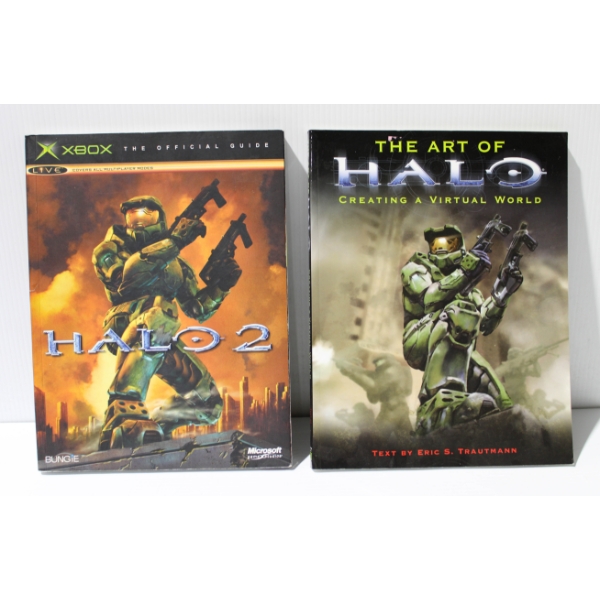 2 HALO SC BOOKS - XBOX OFFICIAL GUIDE BOOK ETC.