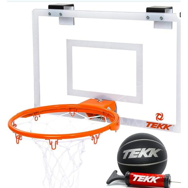 TEKK MONSTER JAM MINI BASKETBALL HOOP W/BALL & BACKBOARD
