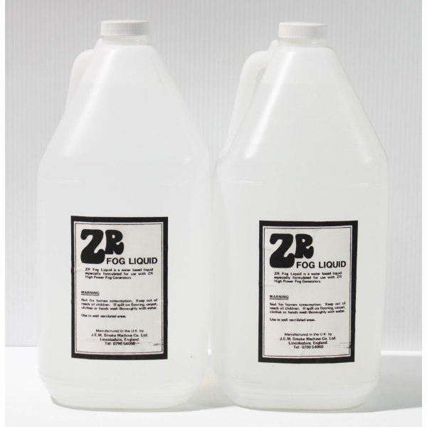 2 NEW ZR FOG LIQUID JUGS - WATER BASED