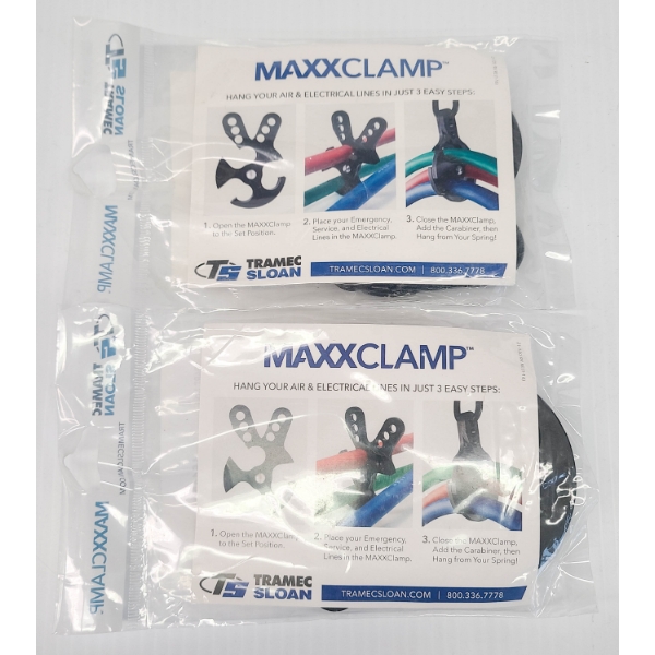 2 NEW MAXXCLAMP AIR & ELECTICAL LINES HANGER
