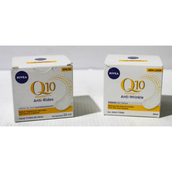 2 X 50ML NEW NIVEA Q10 ANTI-WRINKLE DAY CREAM