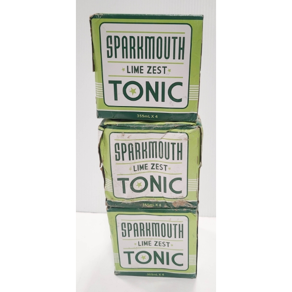 3 X4 SPARKMOUTH LIME ZEST TONIC WATER