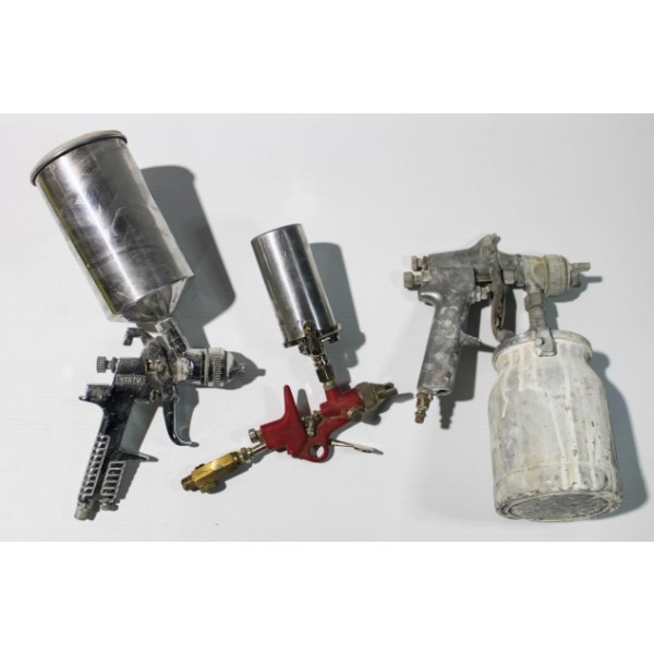 3 PROFESSIONAL PAINT SPRAY GUNS