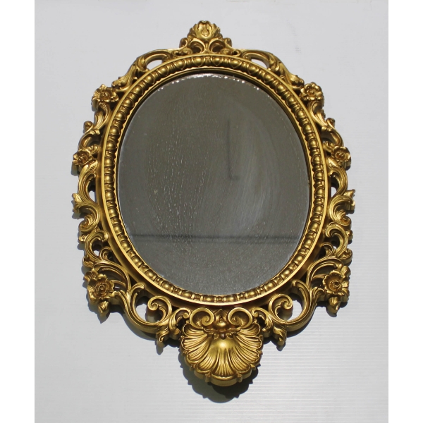 OVAL WALL MIRROR - SIZE 28.5 H X 18.5 W
