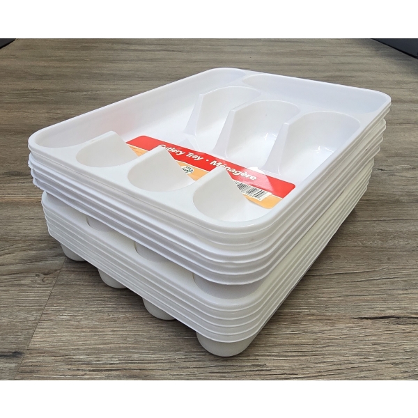 10 PLASTIC CUTLERY TRAYS