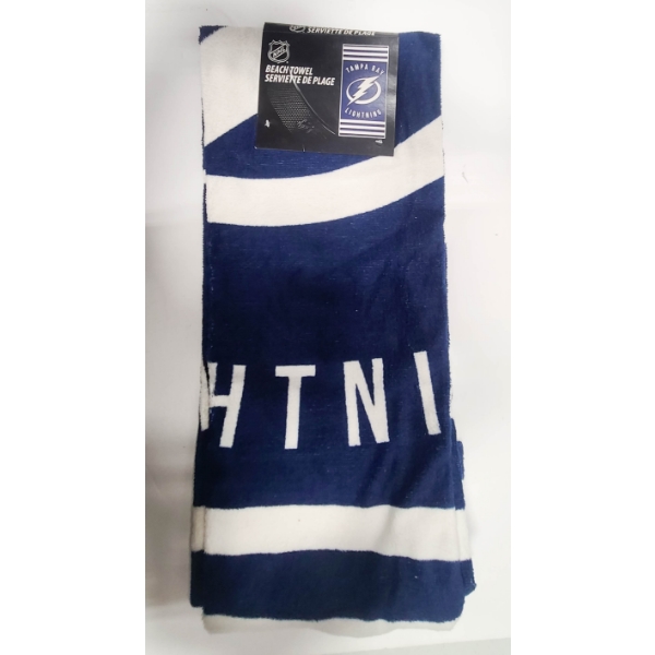 NEW NHL TAMPA BAY LIGHTNING BEACH TOWEL 