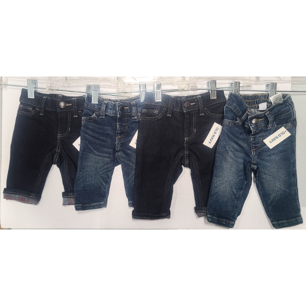 4 NEW INFANT / BABY OLD NAVY JEANS